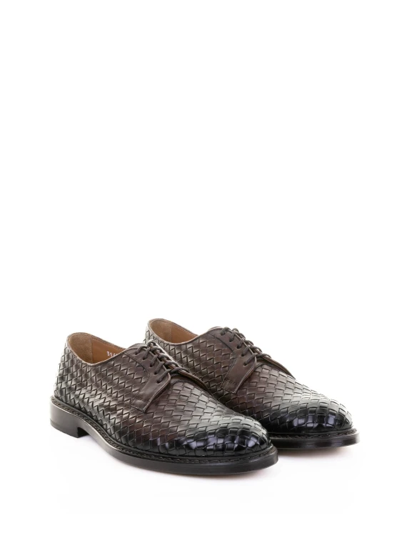 Brown Derby in woven leather