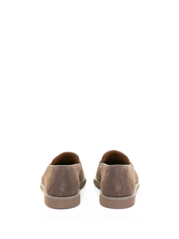 Men's cocoa suede moccasin