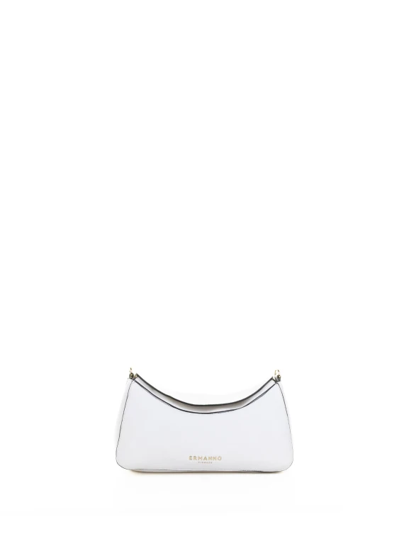 Borsa a tracolla Hobo bianca in pelle
