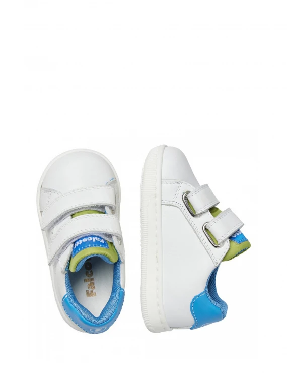 Sneaker in pelle con strap