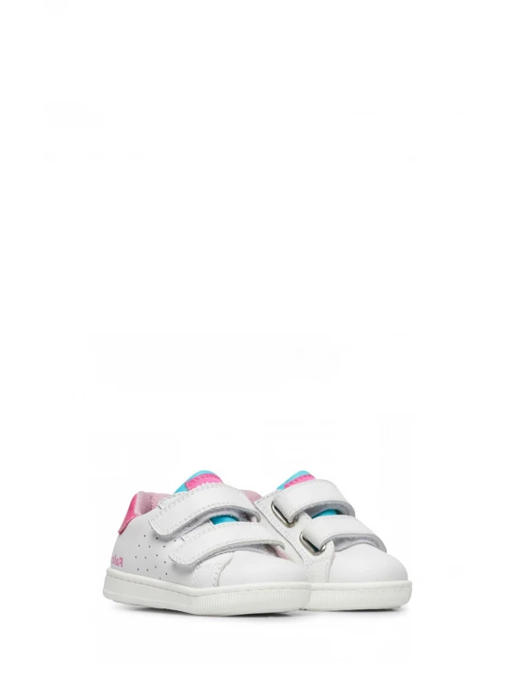 Sneaker in pelle con strap