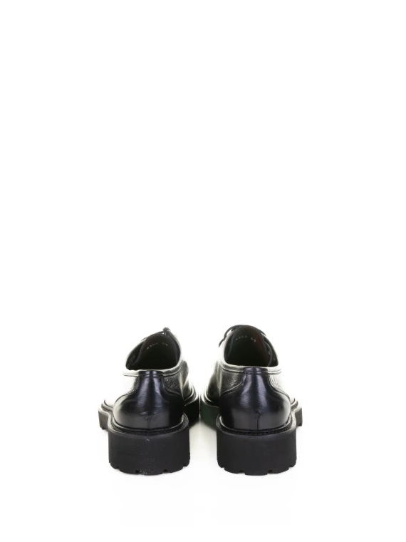 Francesina nera in pelle