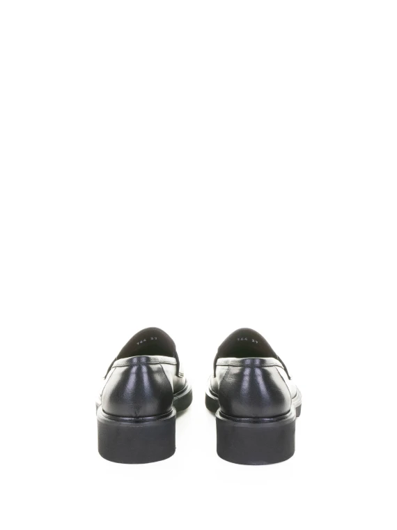 Black Leather Moccasin