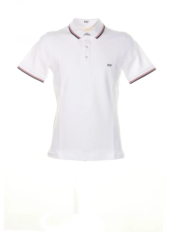 Short-sleeved polo shirt with logo