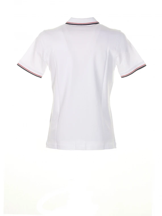 Short-sleeved polo shirt with logo