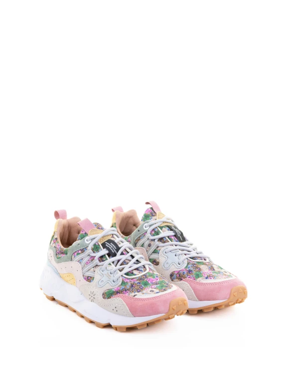 Sneaker Yamano women multicolored flower pattern
