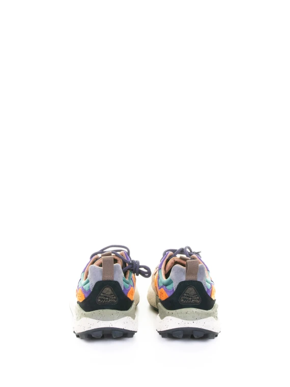 Sneaker Yamano 3 donna beige e arancio