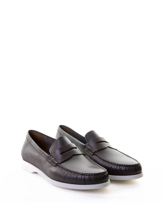 Brown Leather Moccasin