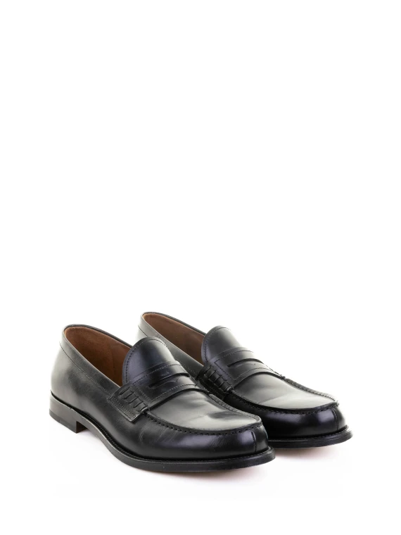 Black Leather Moccasin