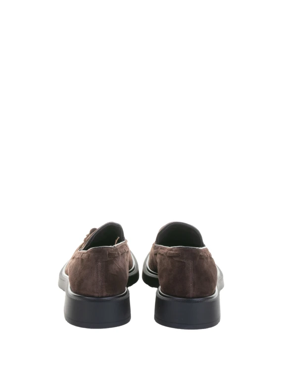 Women's Cocoa Suede Moccasin with Tassels