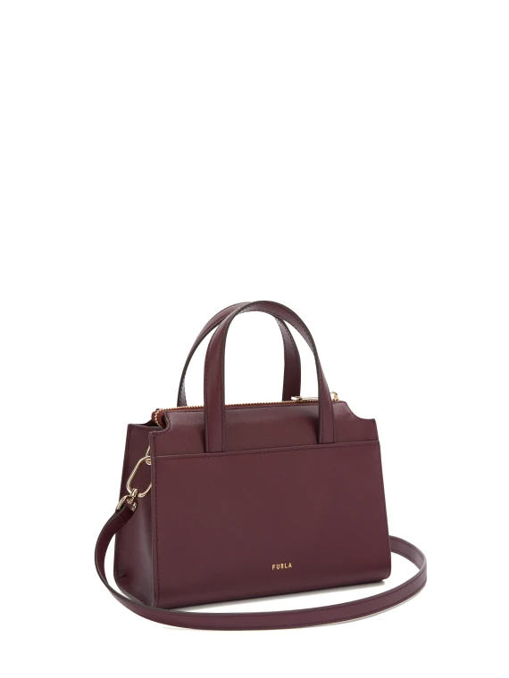 Borsa bauletto Boston S chianti in pelle