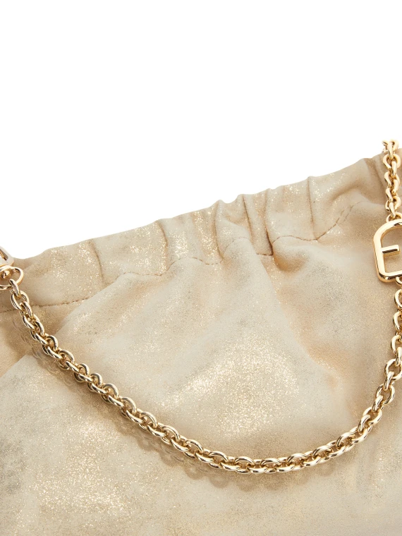 Pochette gold with chain shoulder strap