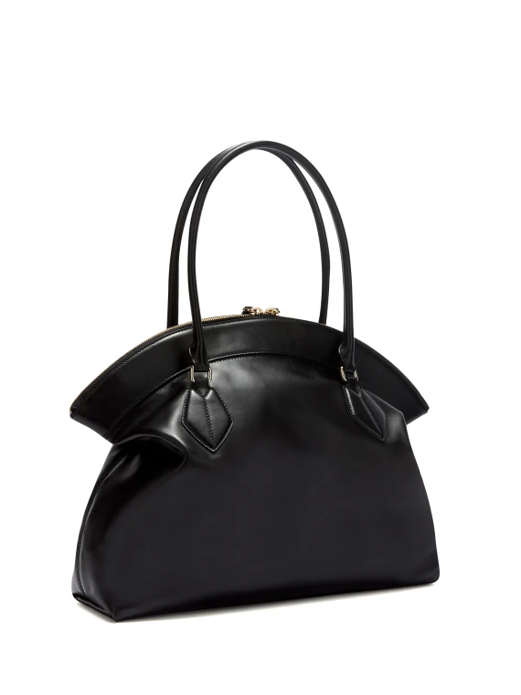 Shopping bag Erica XL black leather