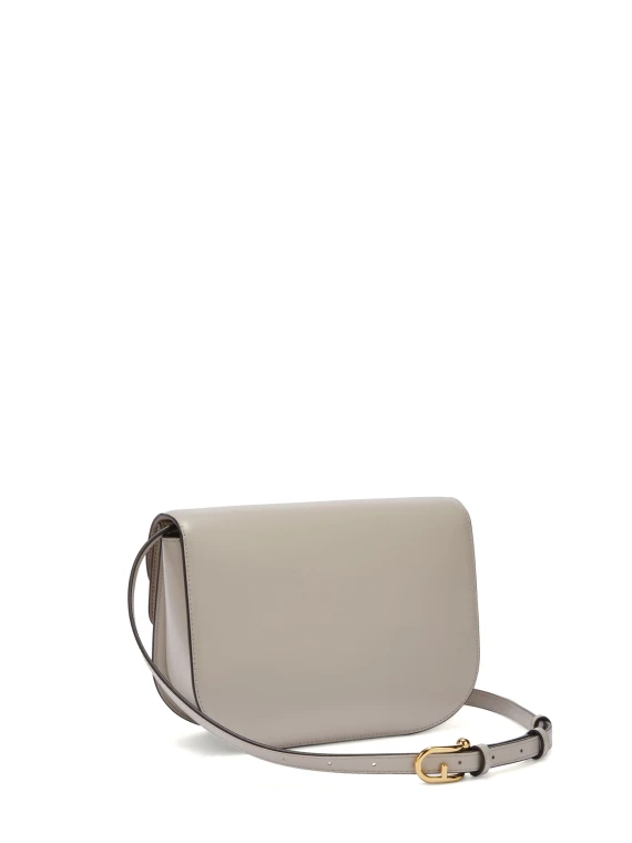 Sfera Vanilla Shoulder Bag in Smooth Leather