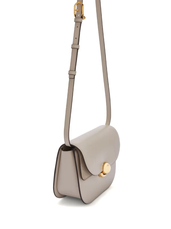 Sfera Vanilla Shoulder Bag in Smooth Leather