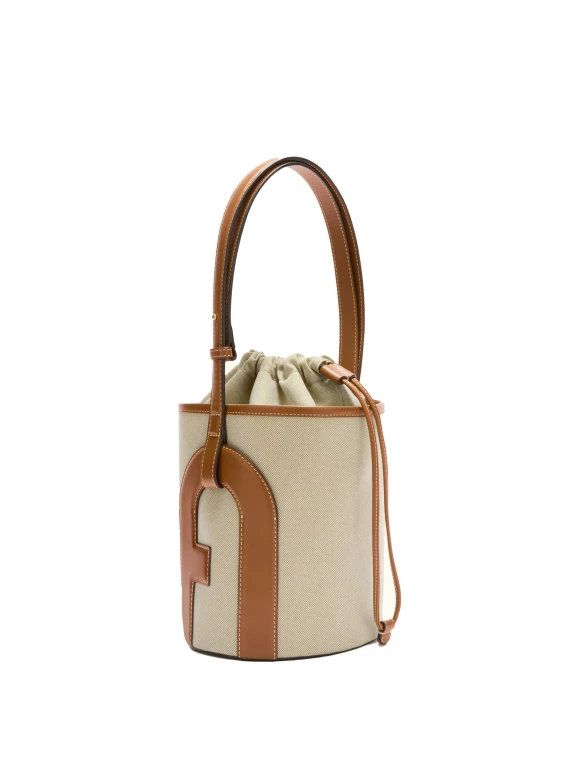 Lido Toni Cognac Small Bucket Bag