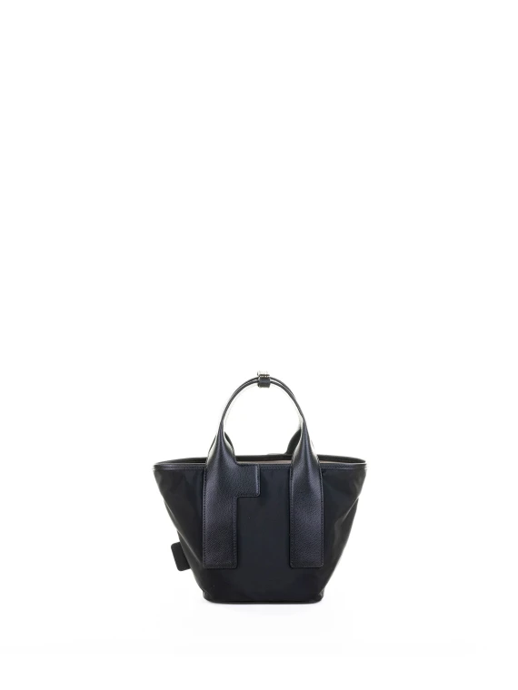 Black Double Handle Leather Bag