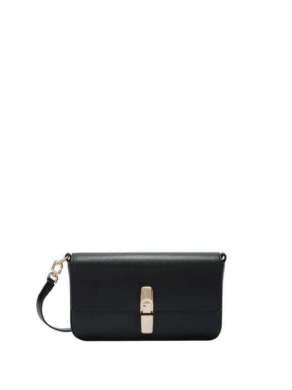 Borsa a tracolla Iride S nera in pelle