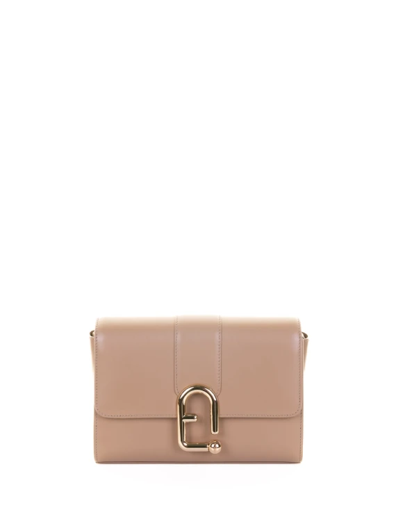 Borsa a tracolla Urban S beige in pelle