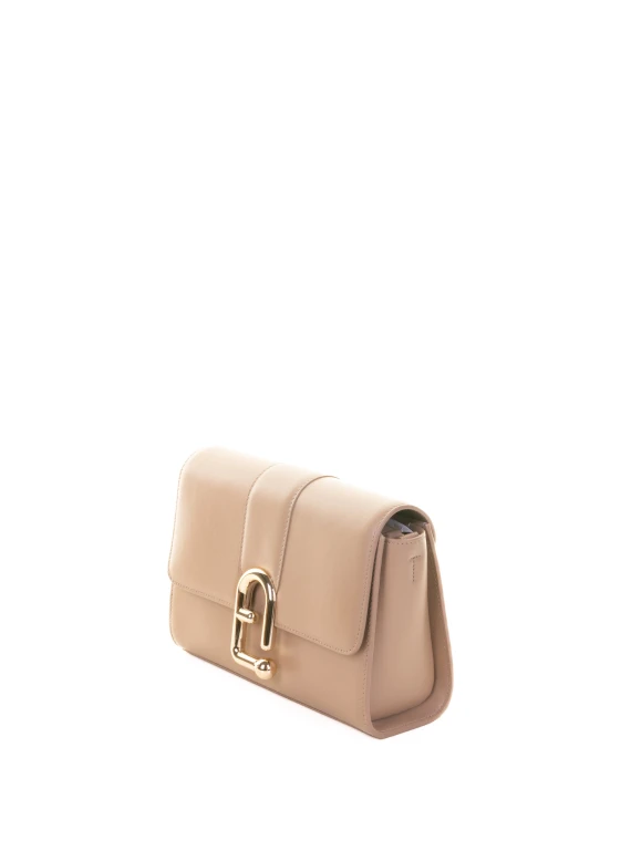 Borsa a tracolla Urban S beige in pelle