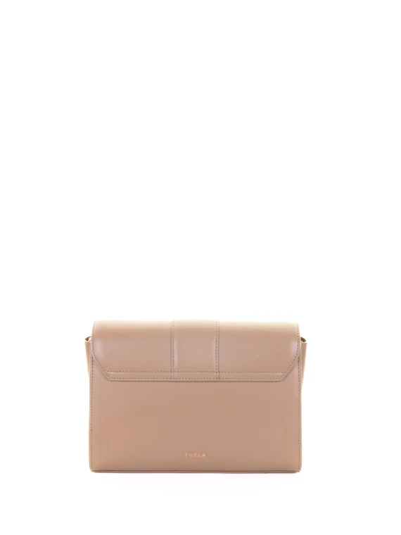 Borsa a tracolla Urban S beige in pelle