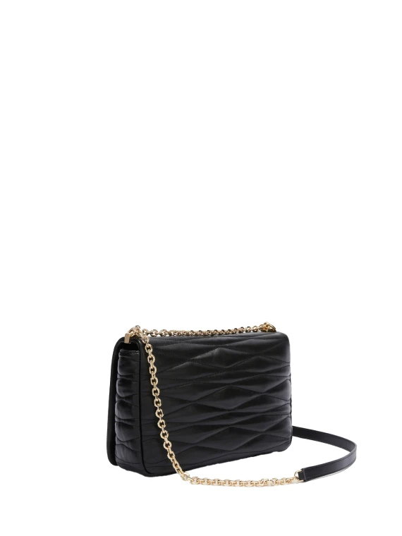 1927 M black leather shoulder bag