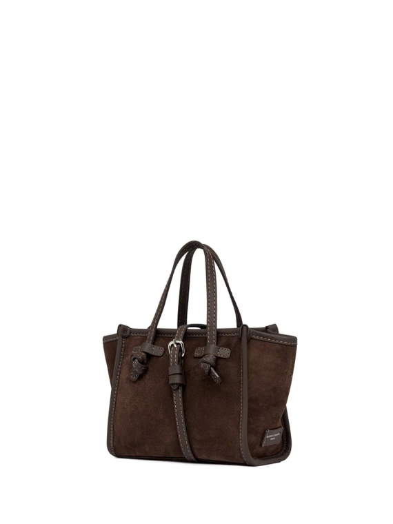 Miss Marcella suede shopping bag