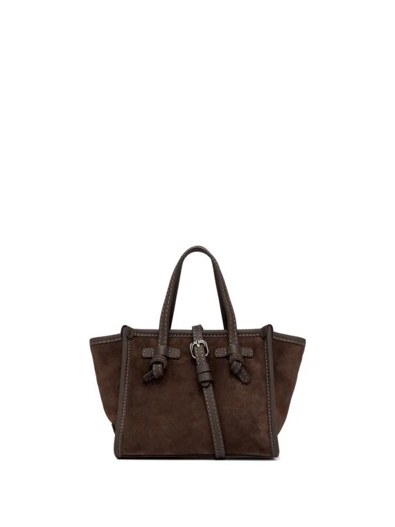 Miss Marcella suede shopping bag