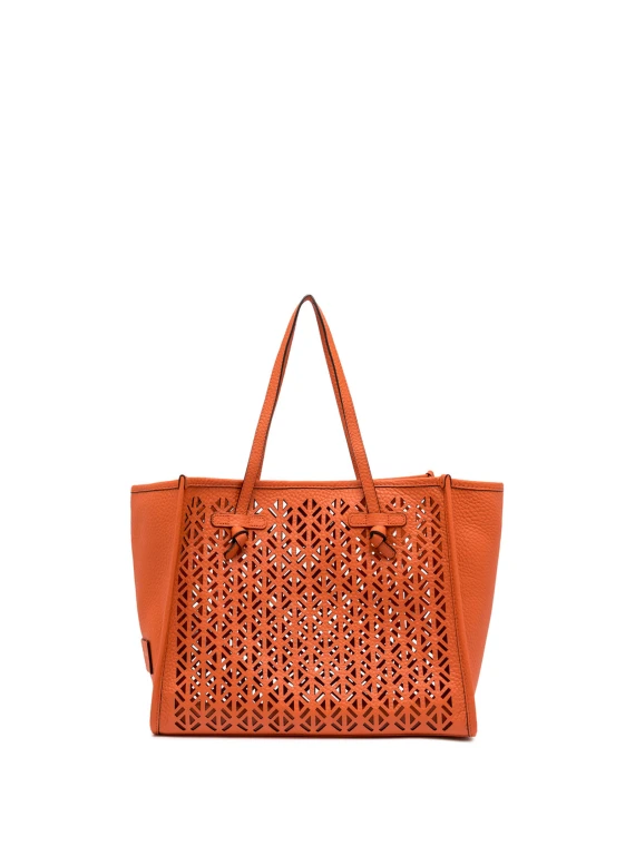 Shopping bag Marcella in pelle bubble double