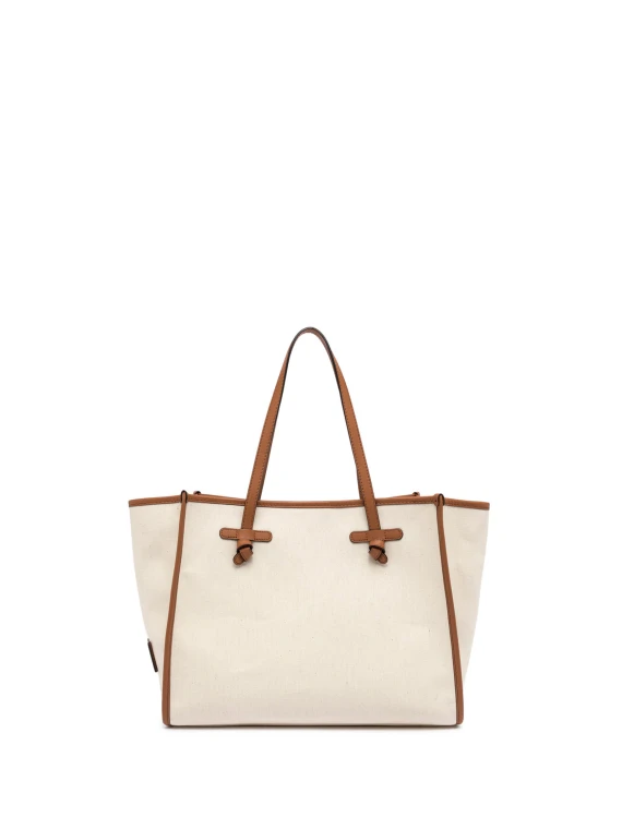 Shopping bag Marcella in canvas bicolore