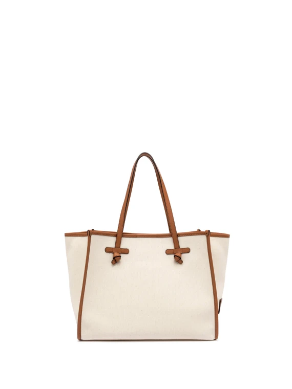 Shopping bag Marcella in canvas bicolore