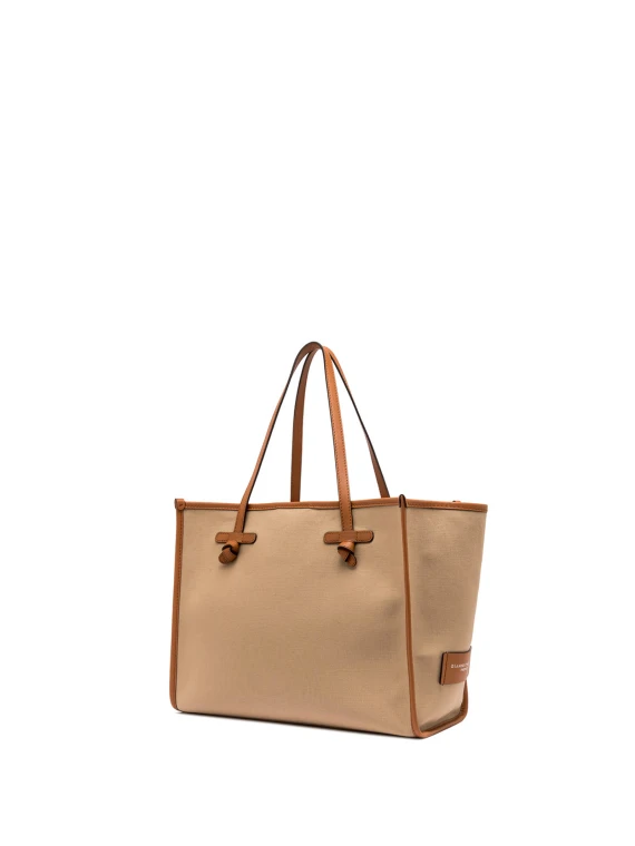 Shopping bag Marcella in canvas bicolore