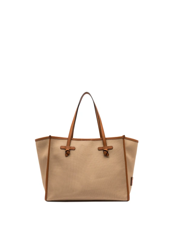 Shopping bag Marcella in canvas bicolore