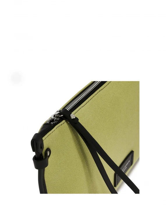 Marcella canvas clutch with shoulder strap