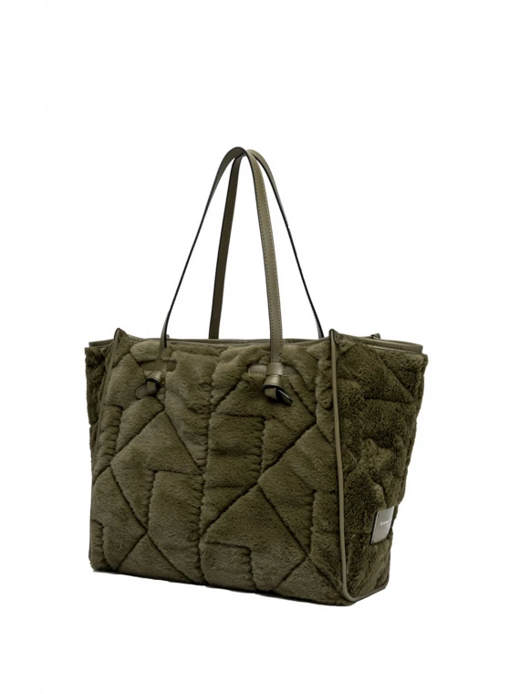 Shopping bag Marcella in eco four trapuntata