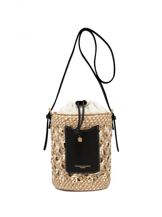 Saona bucket bag in straw