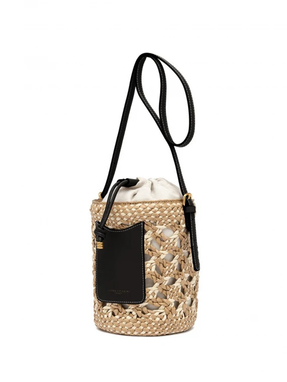 Saona bucket bag in straw