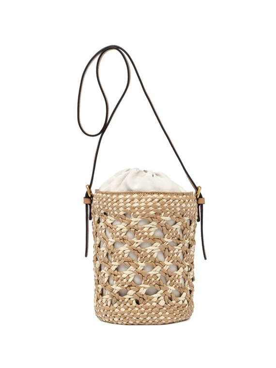 Saona bucket bag in straw