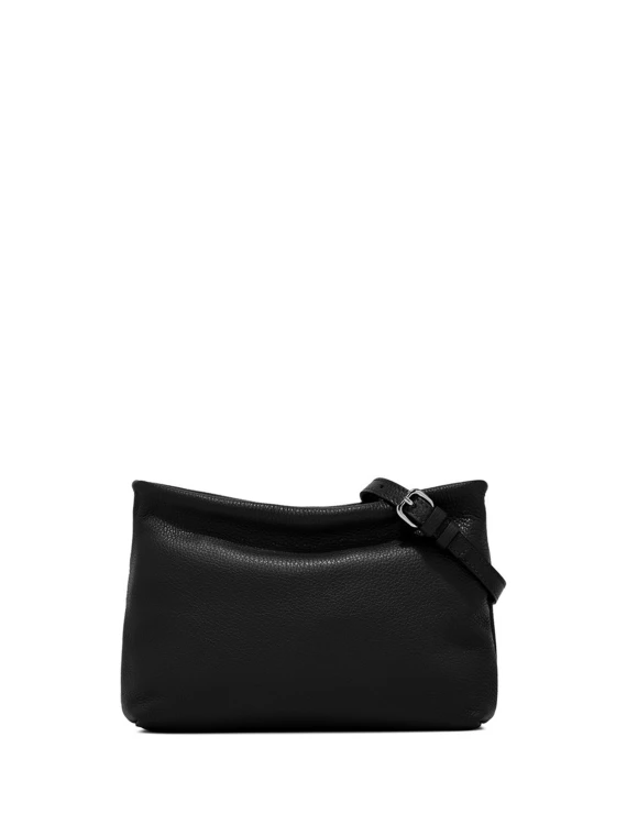 Leather Brenda clutch bag, with detachable chain strap in resin