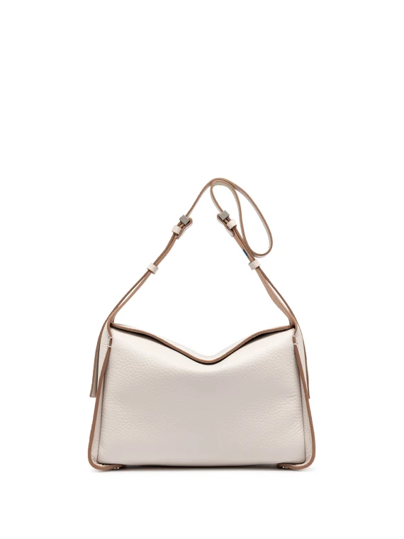 Borsa a tracolla Penelope  in pelle double grana maxi