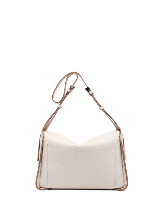 Borsa a tracolla Penelope  in pelle double grana maxi