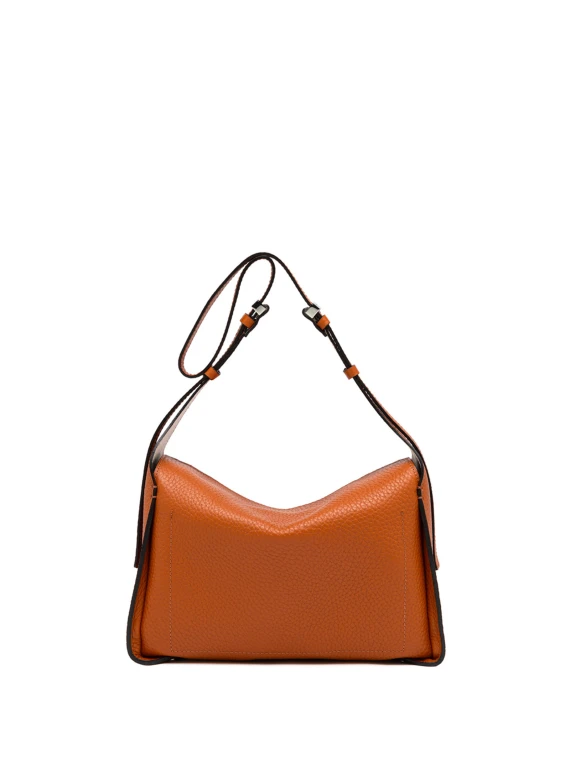 Borsa a tracolla Penelope  in pelle double grana maxi