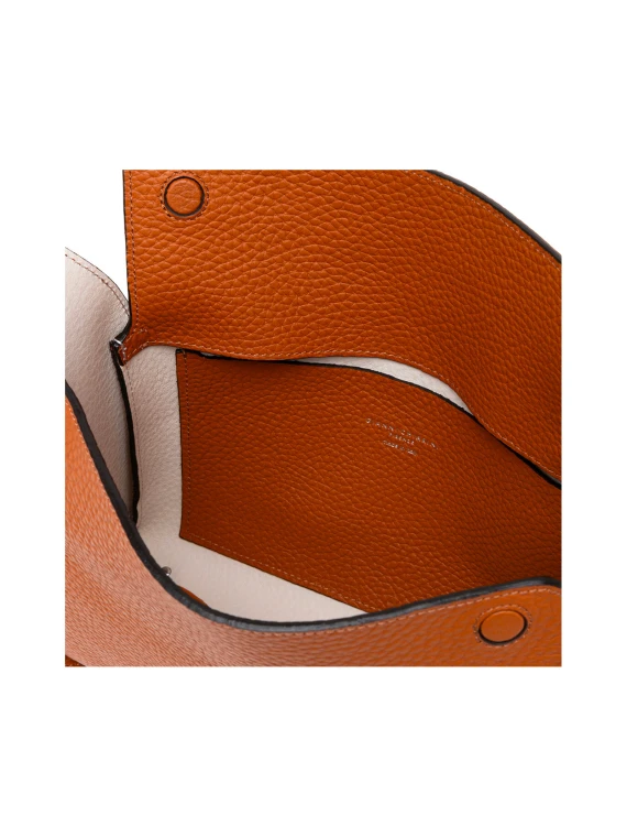 Borsa a tracolla Penelope  in pelle double grana maxi