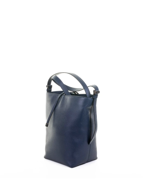 Amelia hammered leather shoulder bag