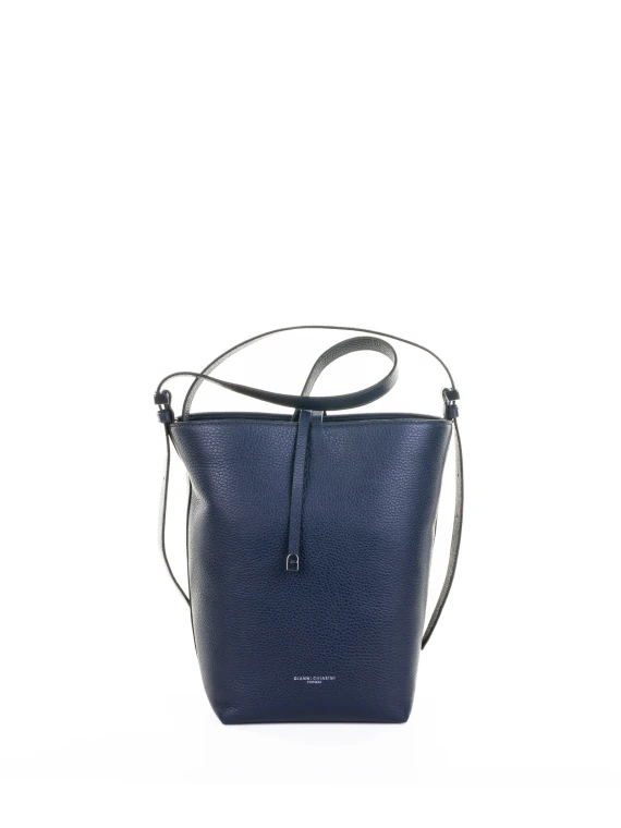 Amelia hammered leather shoulder bag