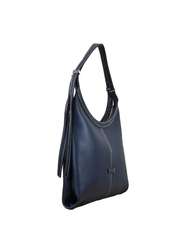 Hammered Leather Shoulder Bag