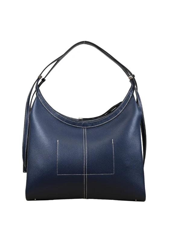 Hammered Leather Shoulder Bag
