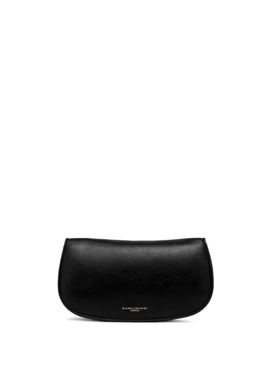 Deva Shoulder Bag in Black Leather
