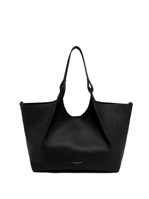 Borsa DUA in pelle nera large