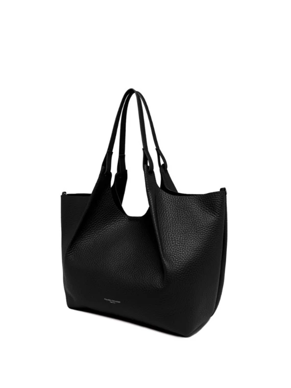 DUA Bag in Black Leather Large
